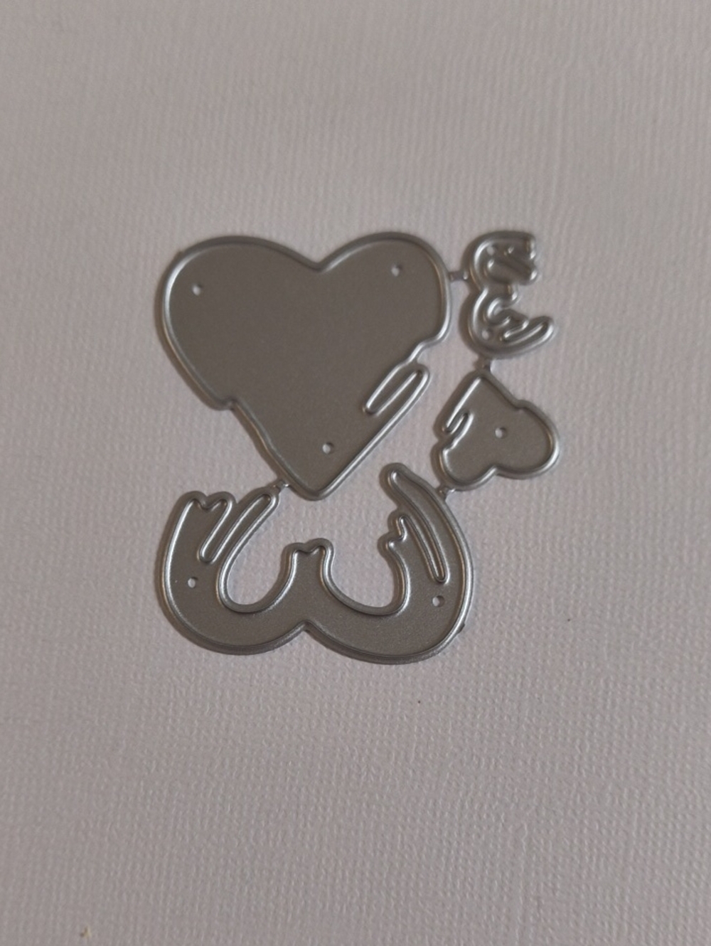 Melting Heart Metal Cutting Die Template